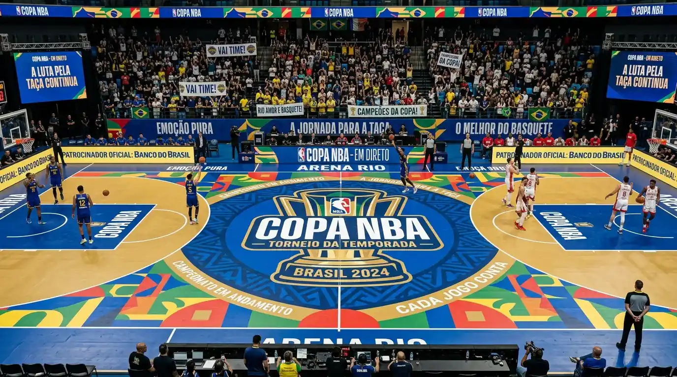 Apostas no NBA Cup In-Season Tournament com formato e mercados específicos