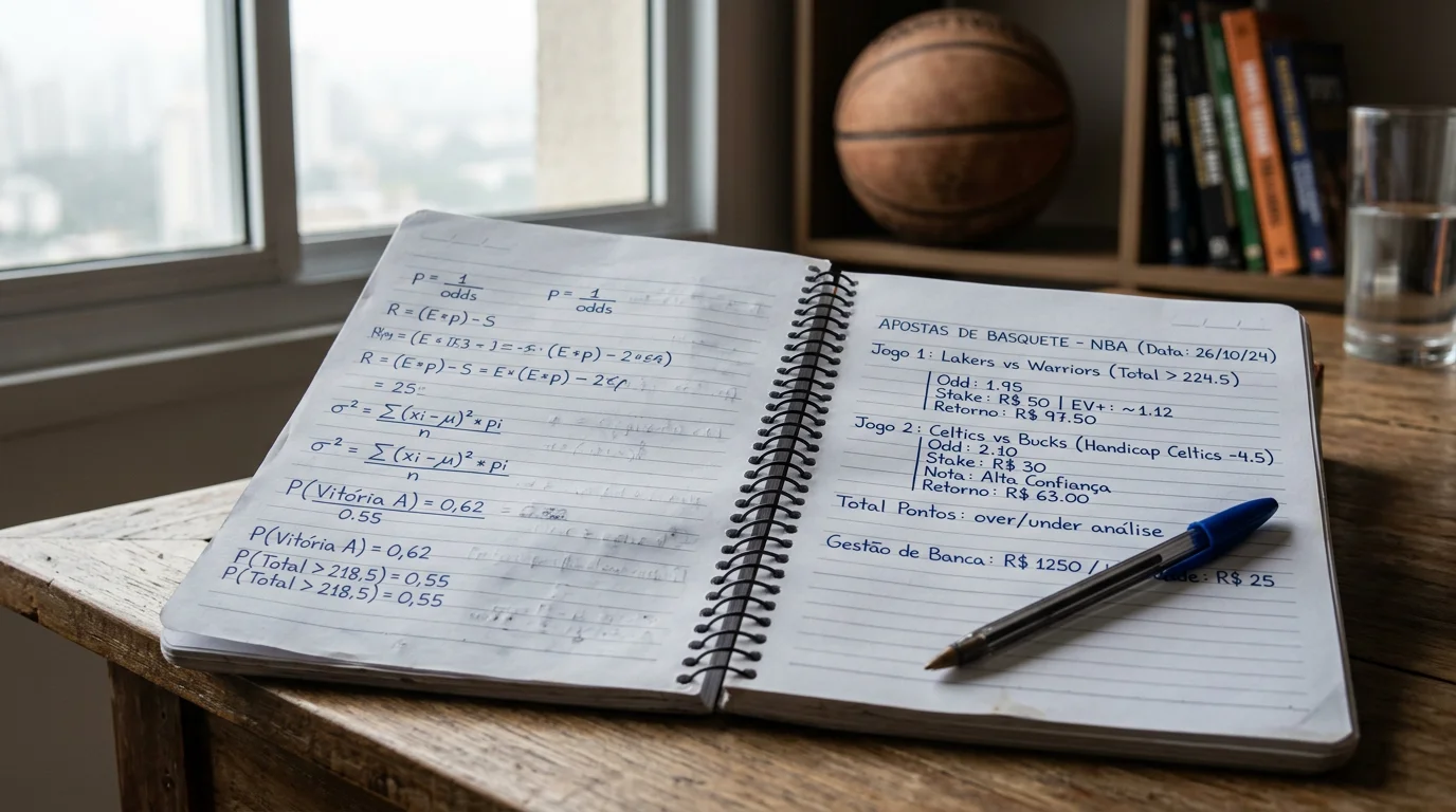 Fórmula do critério de Kelly aplicada a apostas de basquetebol